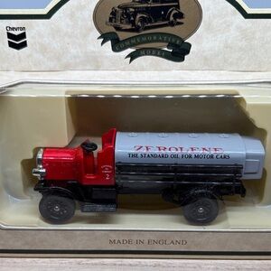 Chevron Zerolene Vintage Tanker Toy Truck - Red, Black, Gray